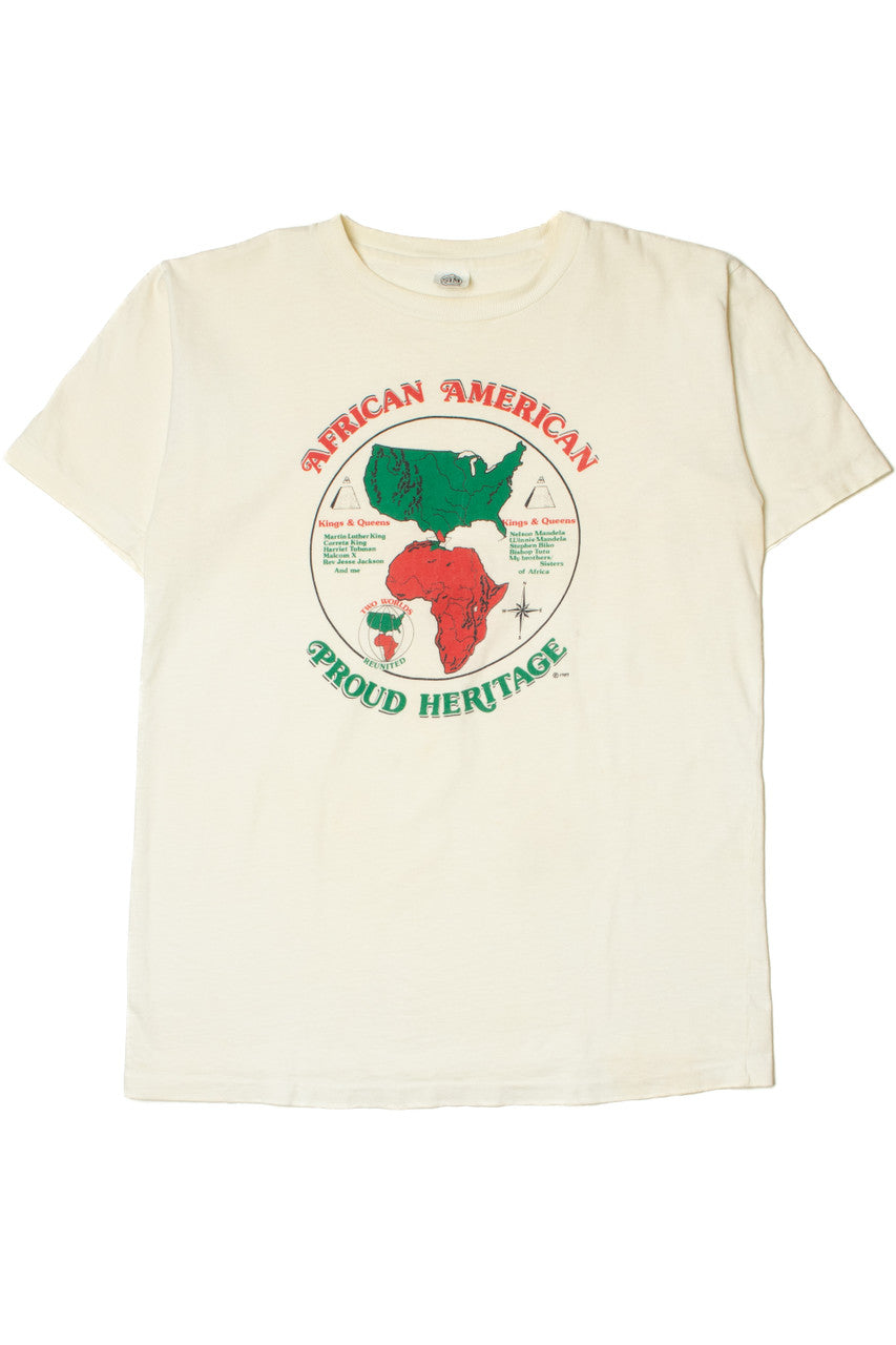 Vintage 1989 "African American Proud Heritage" T-Shirt