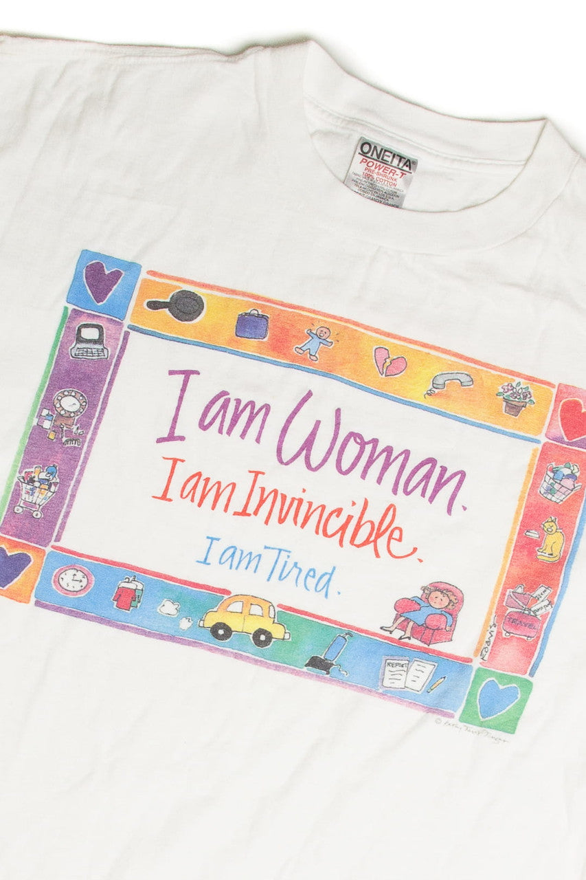 Vintage I Am Woman T-Shirt