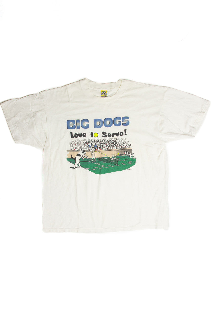 Vintage Big Dogs Love to Serve T-Shirt