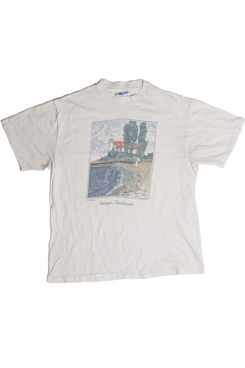 Vintage Rockport, Massachusetts Lighthouse T-Shirt