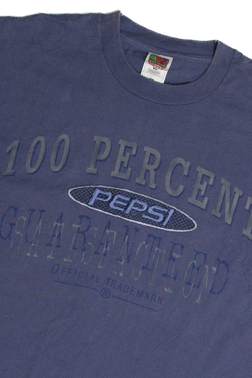 Vintage Pepsi Embroidered Logo T-Shirt (1990s)
