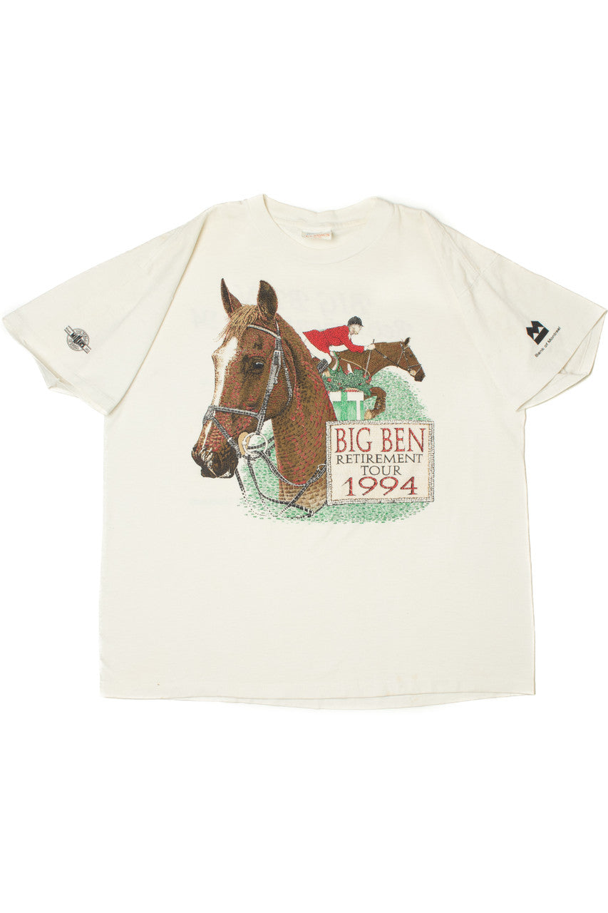 Vintage 1994 Equestrian "Big Ben Retirement Tour" Horse T-Shirt