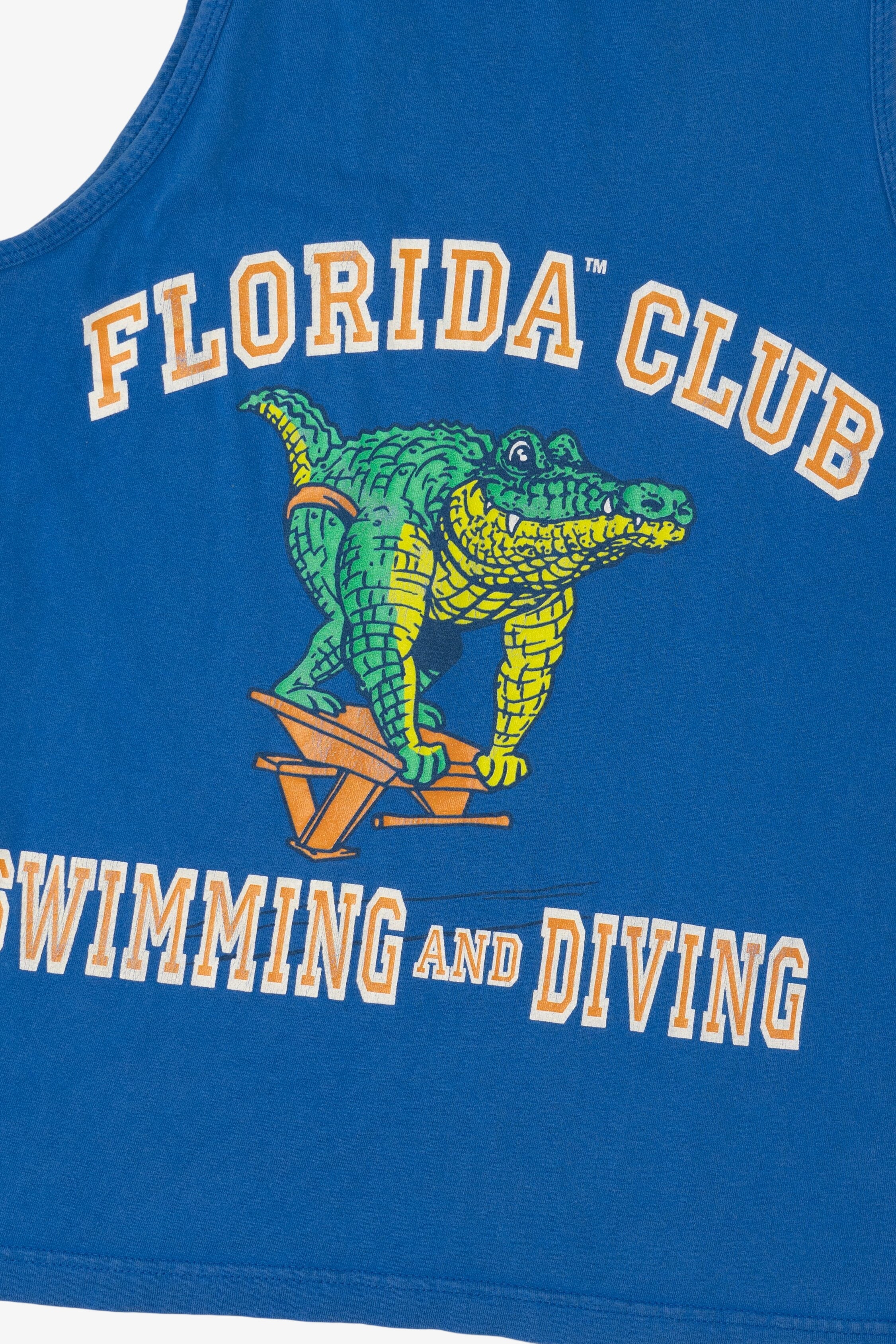 Blue Florida Club Swimming And Diving Sleeveless T-Shirt (2010s)