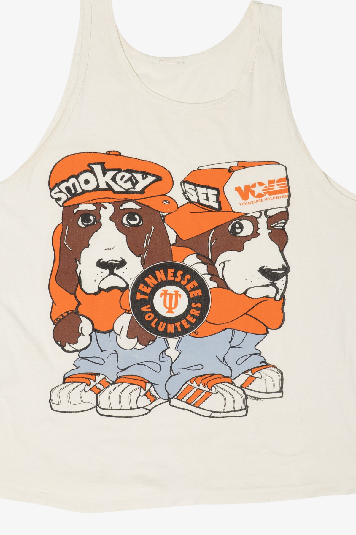 Vintage Tennessee Volunteers Smokey Mascot Tank Top (1990s)