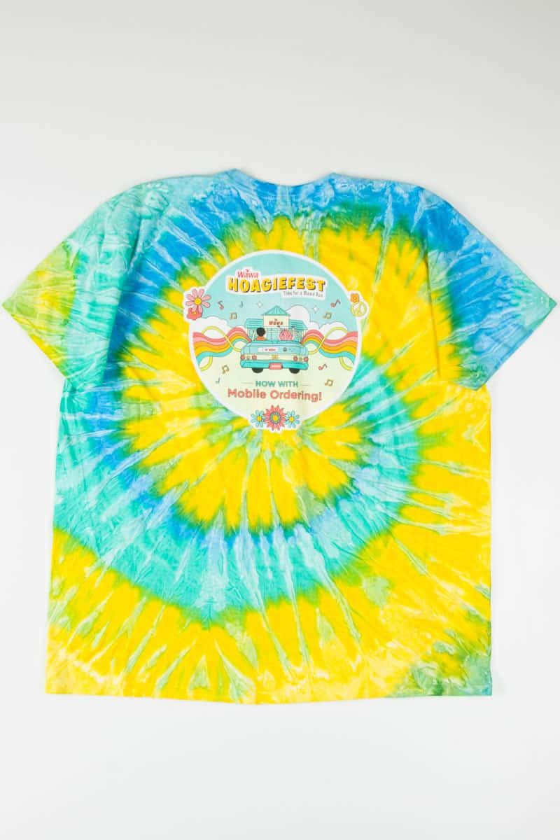 wawa hoagiefest tie dye shirt