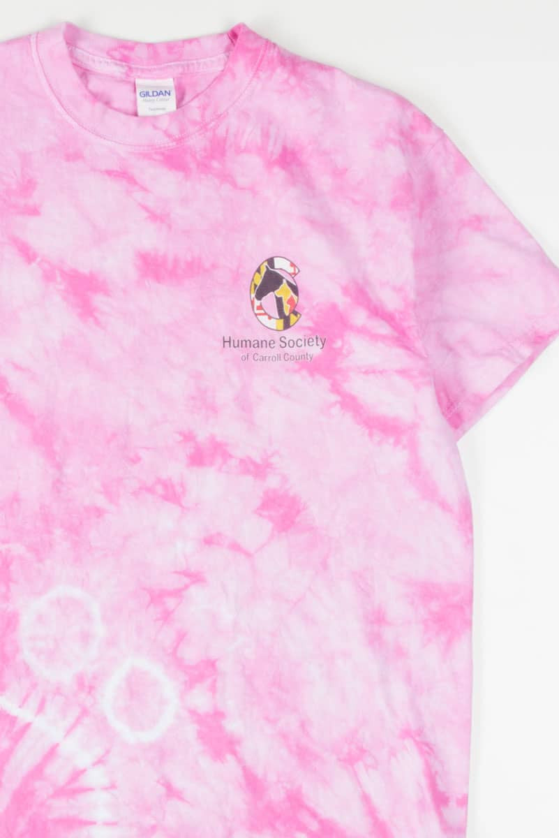 Pink Humane Society of Carroll County Tie Dye T-Shirt
