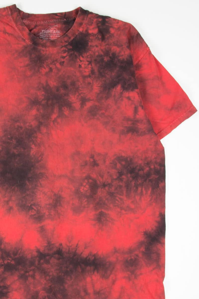 Red & Black Tie Dye T-Shirt