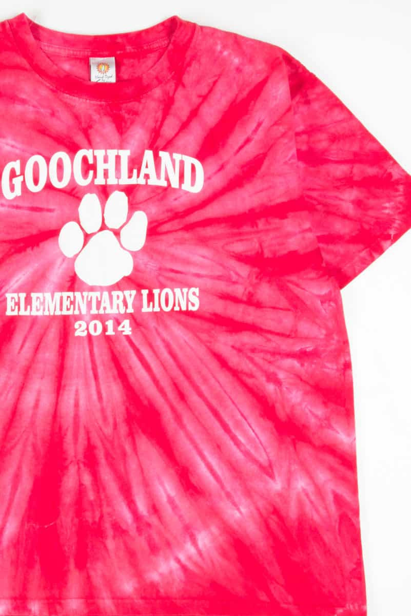 Goochland Elementary Lions Tie Dye T-Shirt