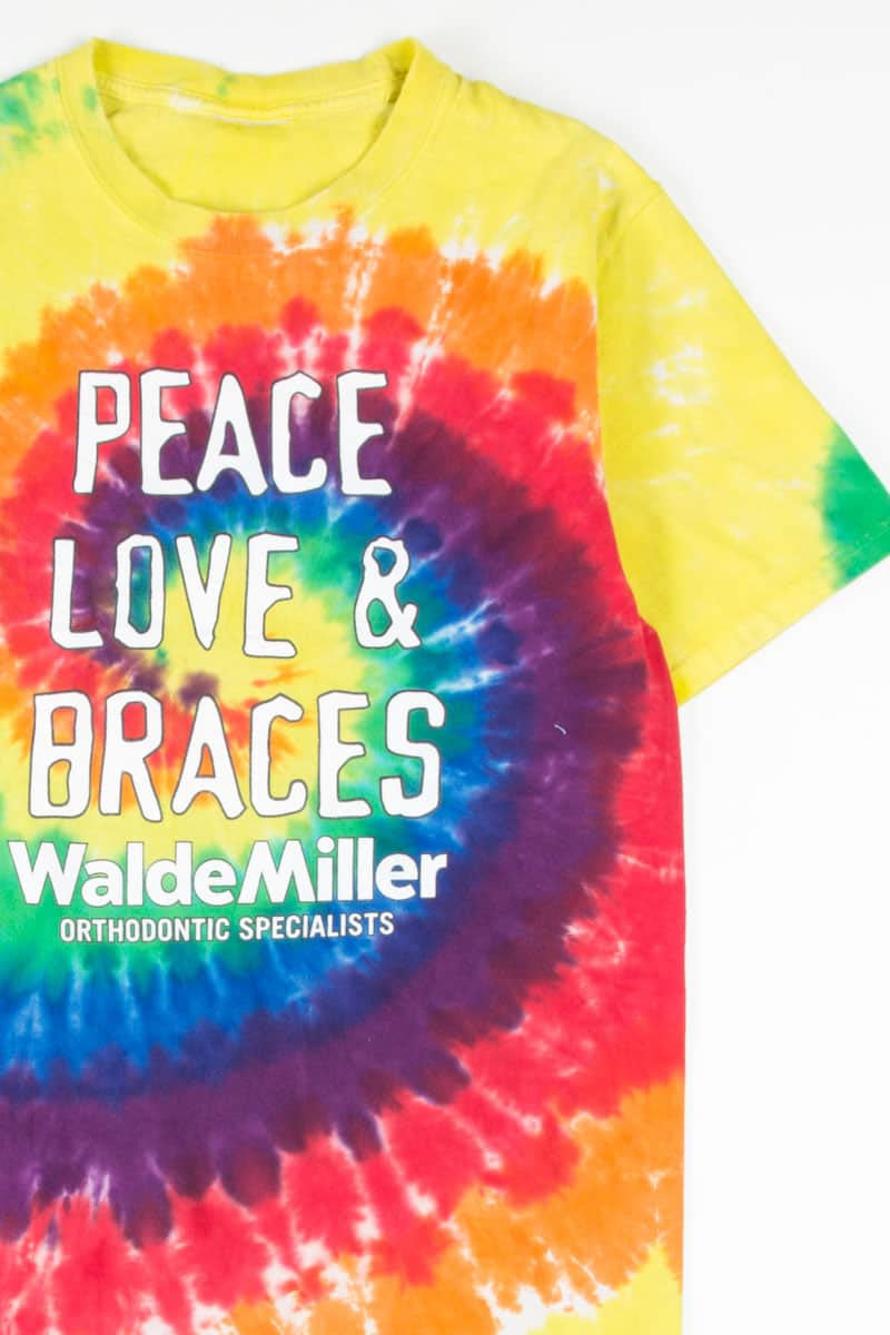 Peace Love & Braces Tie Dye T-Shirt 2