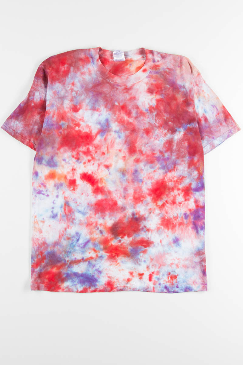 Red & Blue Tie Dye Tee 1