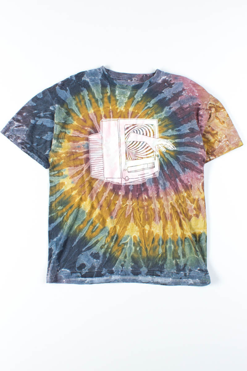 Camo-ish Videodrome Tie Dye Tee