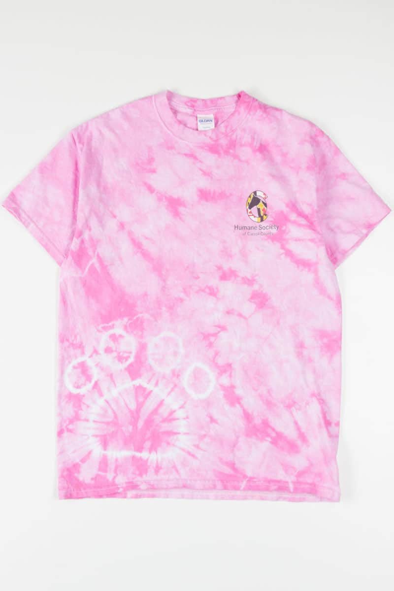 Pink Humane Society of Carroll County Tie Dye T-Shirt