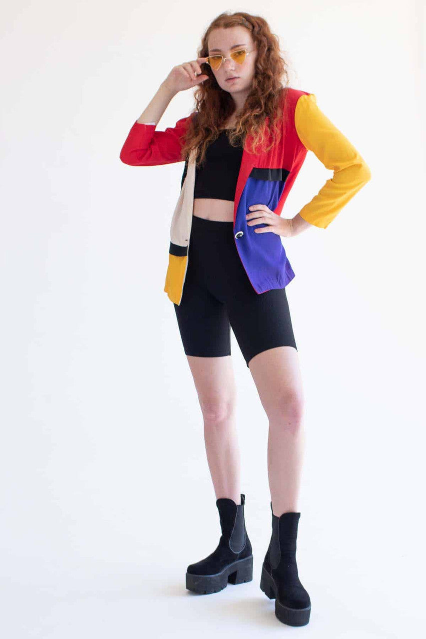 Mondrian Pattern Blazer
