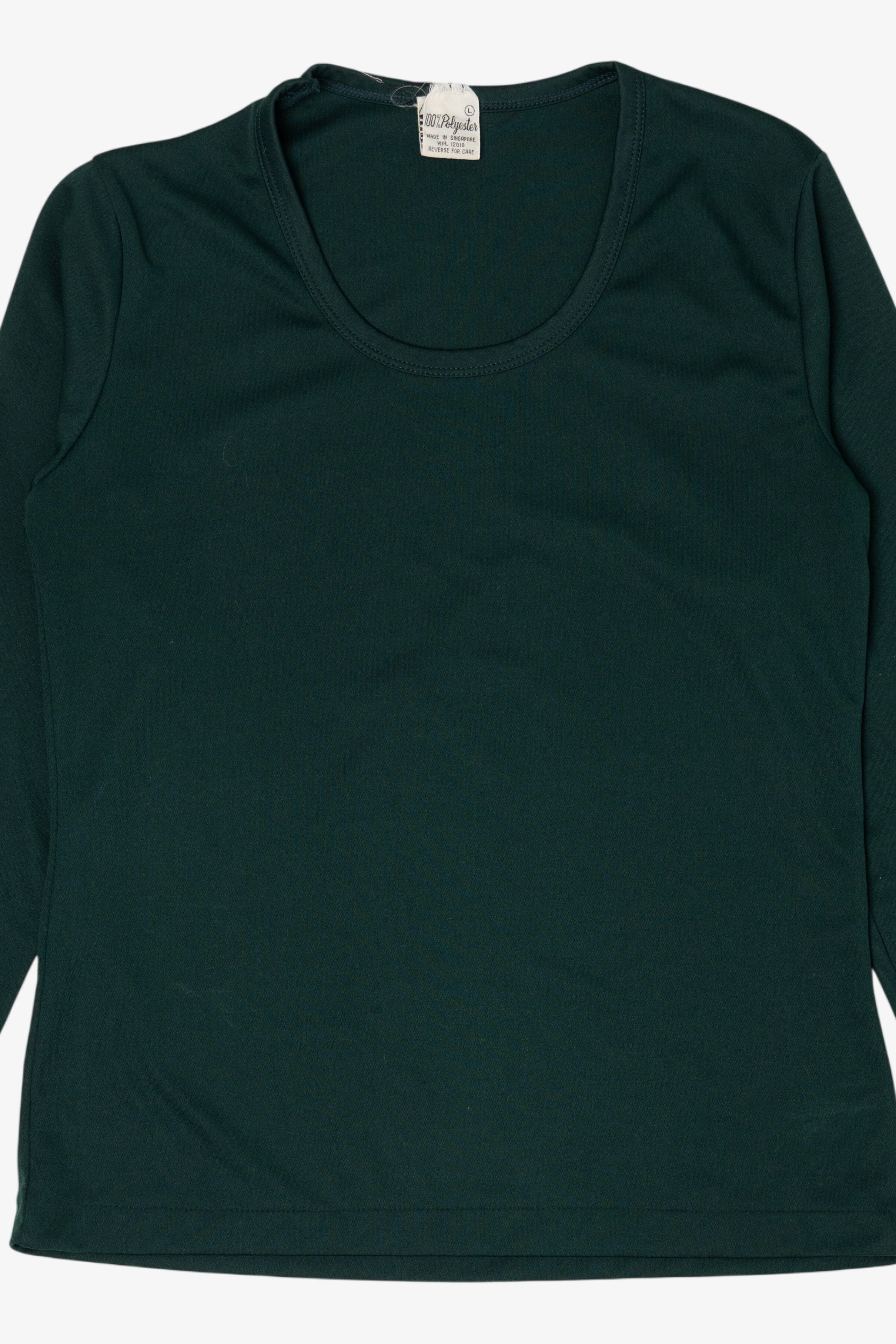 Vintage Emerald Long Sleeve Stain Like Shirt (1990s)
