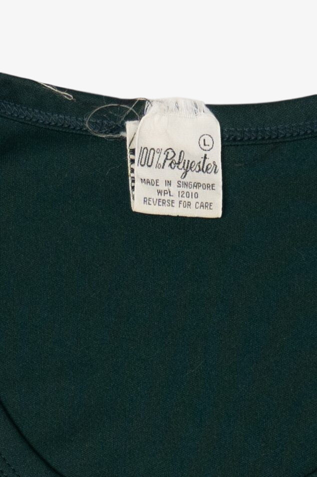 Vintage Emerald Long Sleeve Stain Like Shirt (1990s)