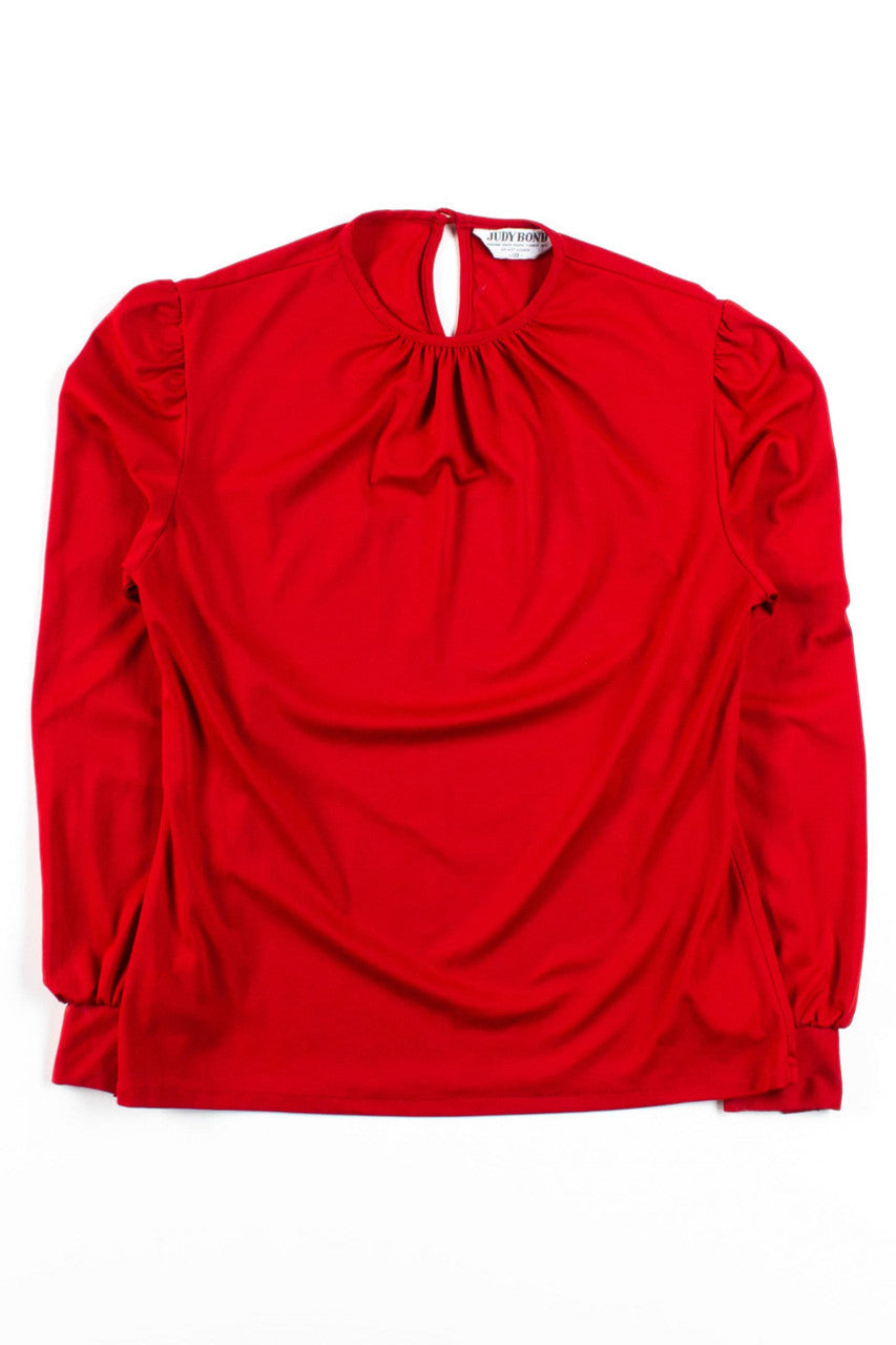 Vintage Judy Bond Back Button Blouse.