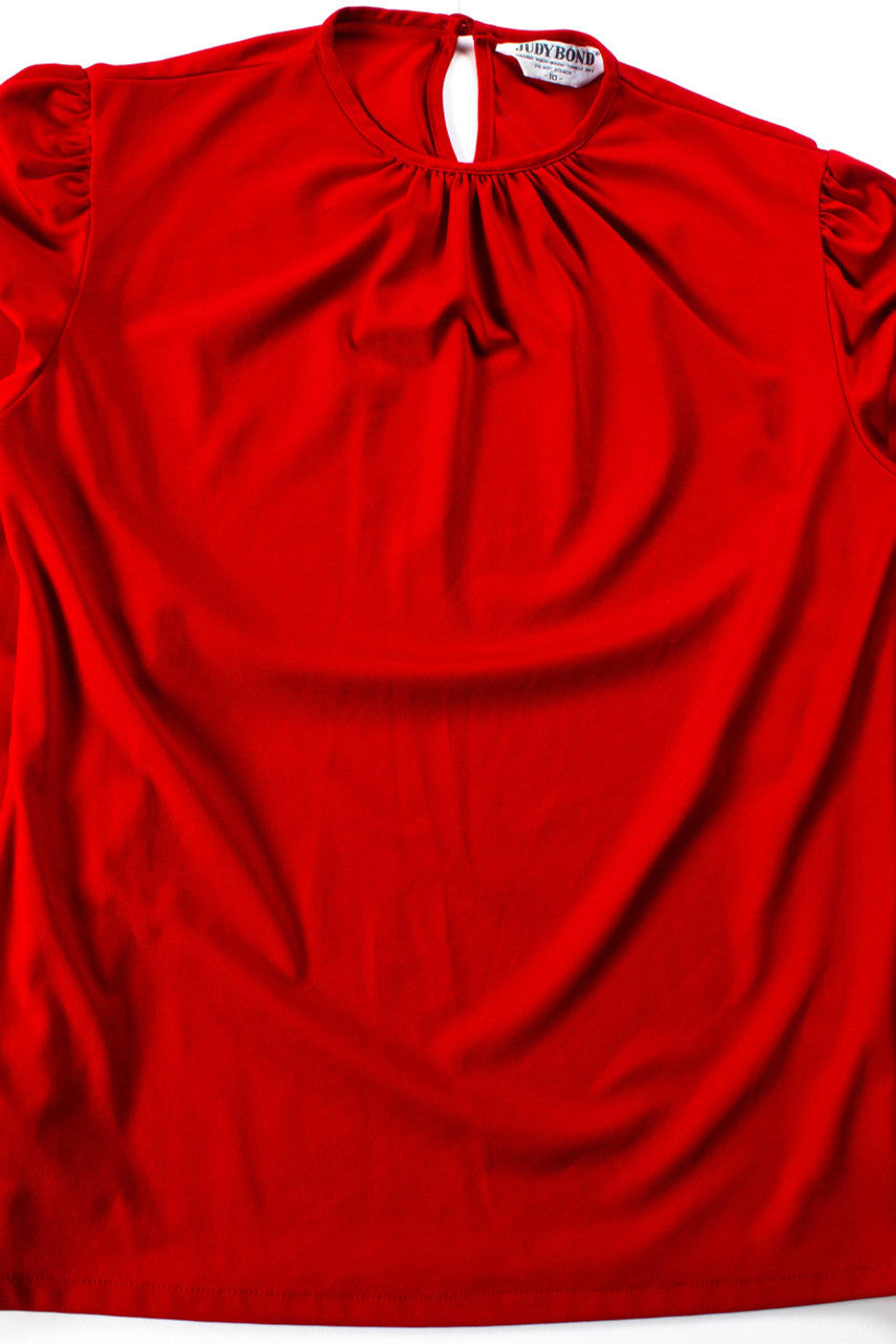 Vintage Judy Bond Back Button Blouse.