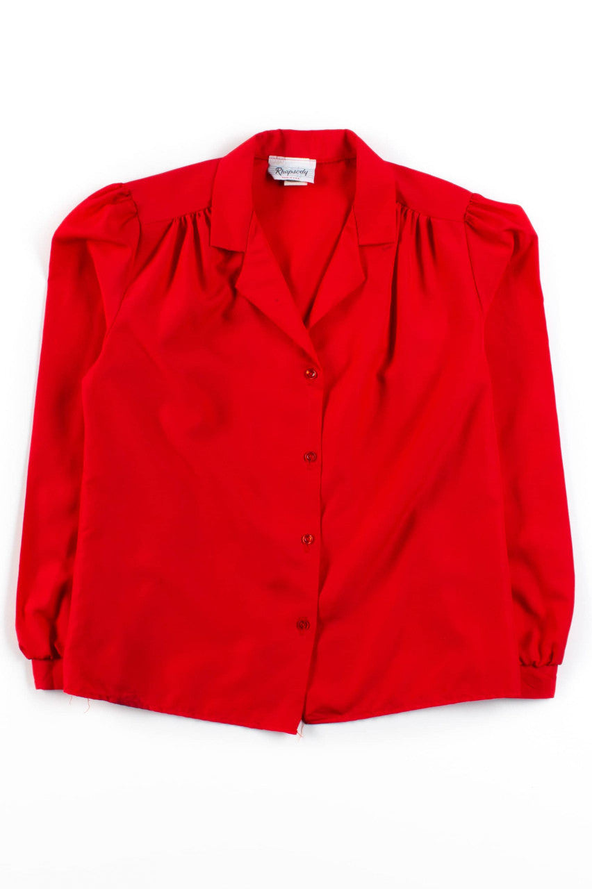 Vintage Rhapsody Button Up Blouse (1980s)