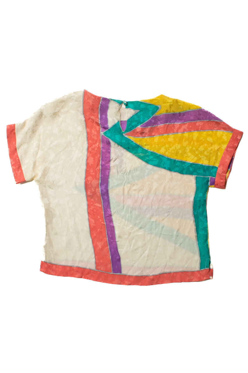 Vintage Anne Crimmins Silk Top (1980s)