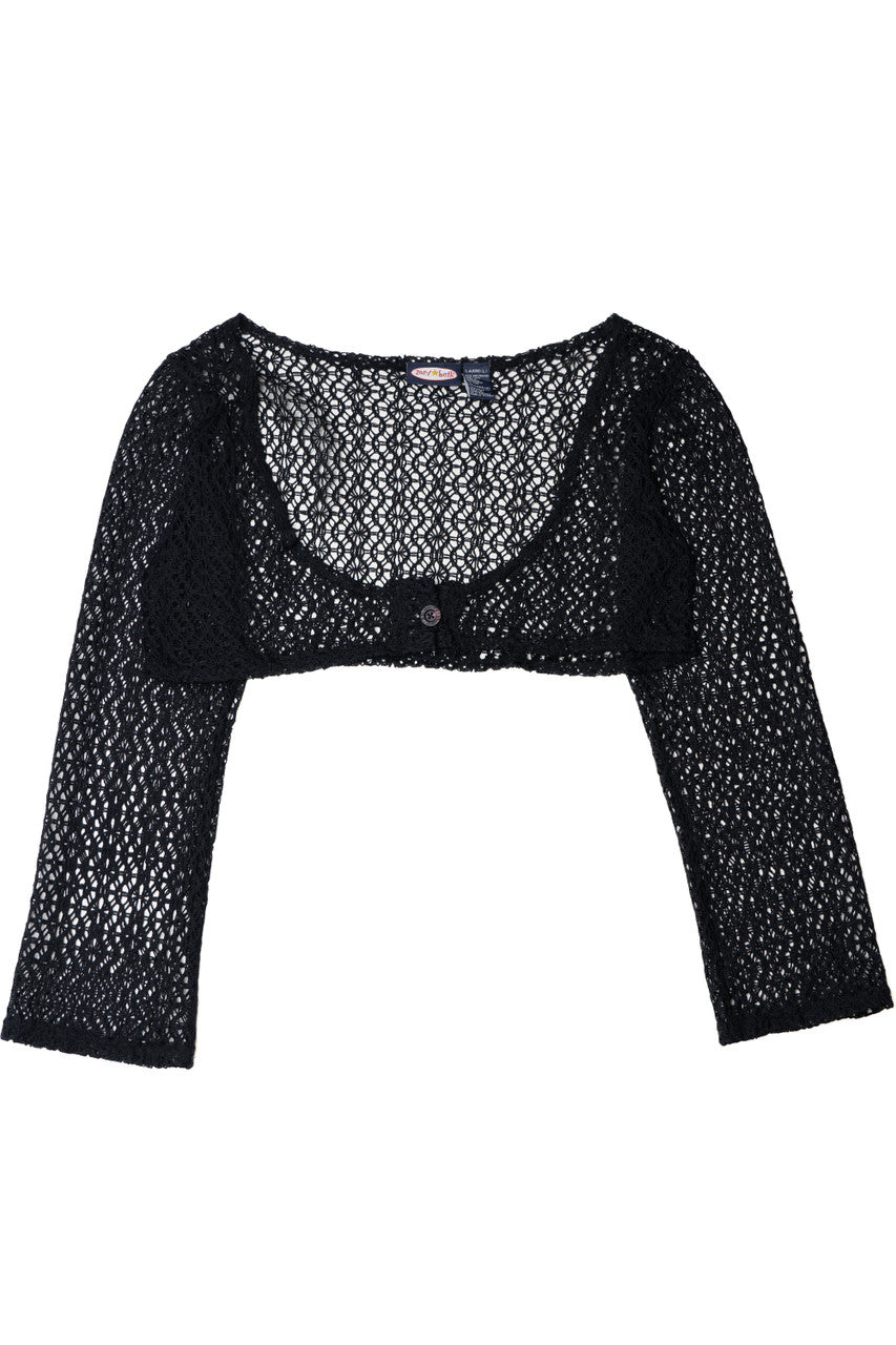 Vintage Crochet Zoey Beth Shrug Crop Top