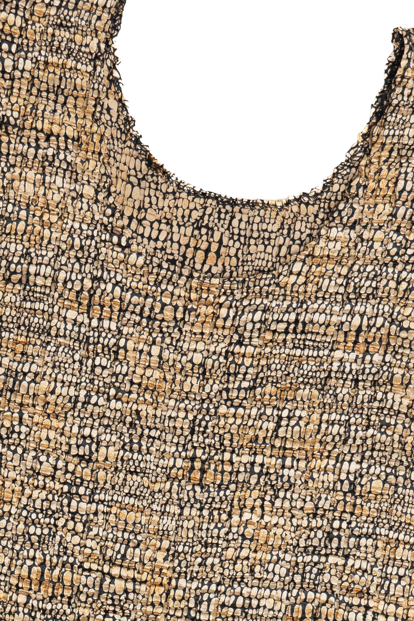 Vintage Y2K Nicola Leopard Print Stretchy Crinkle Top (2000s)