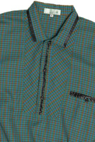 Vintage Dog Head Plaid Top (1980s)