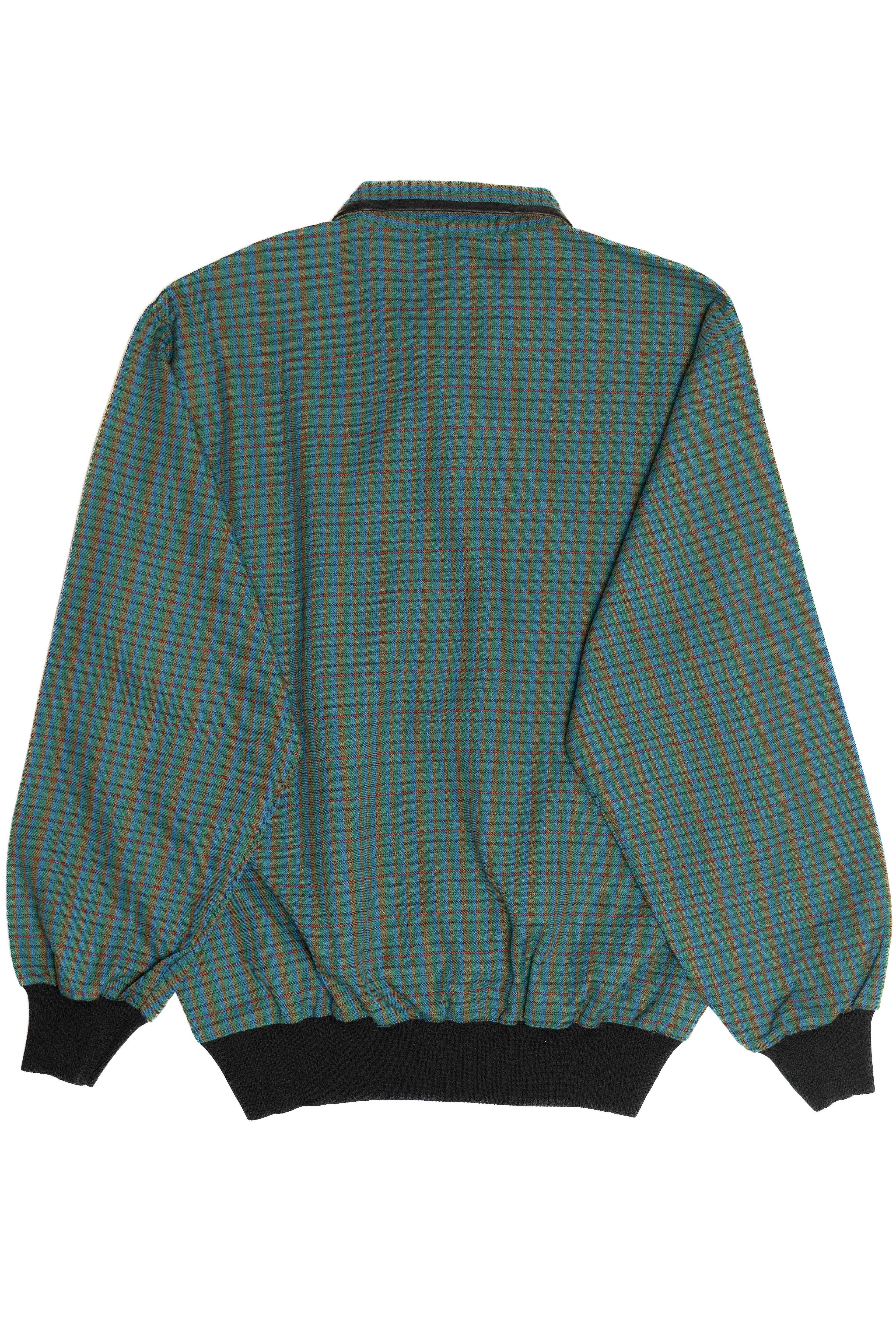 Vintage Dog Head Plaid Top (1980s)
