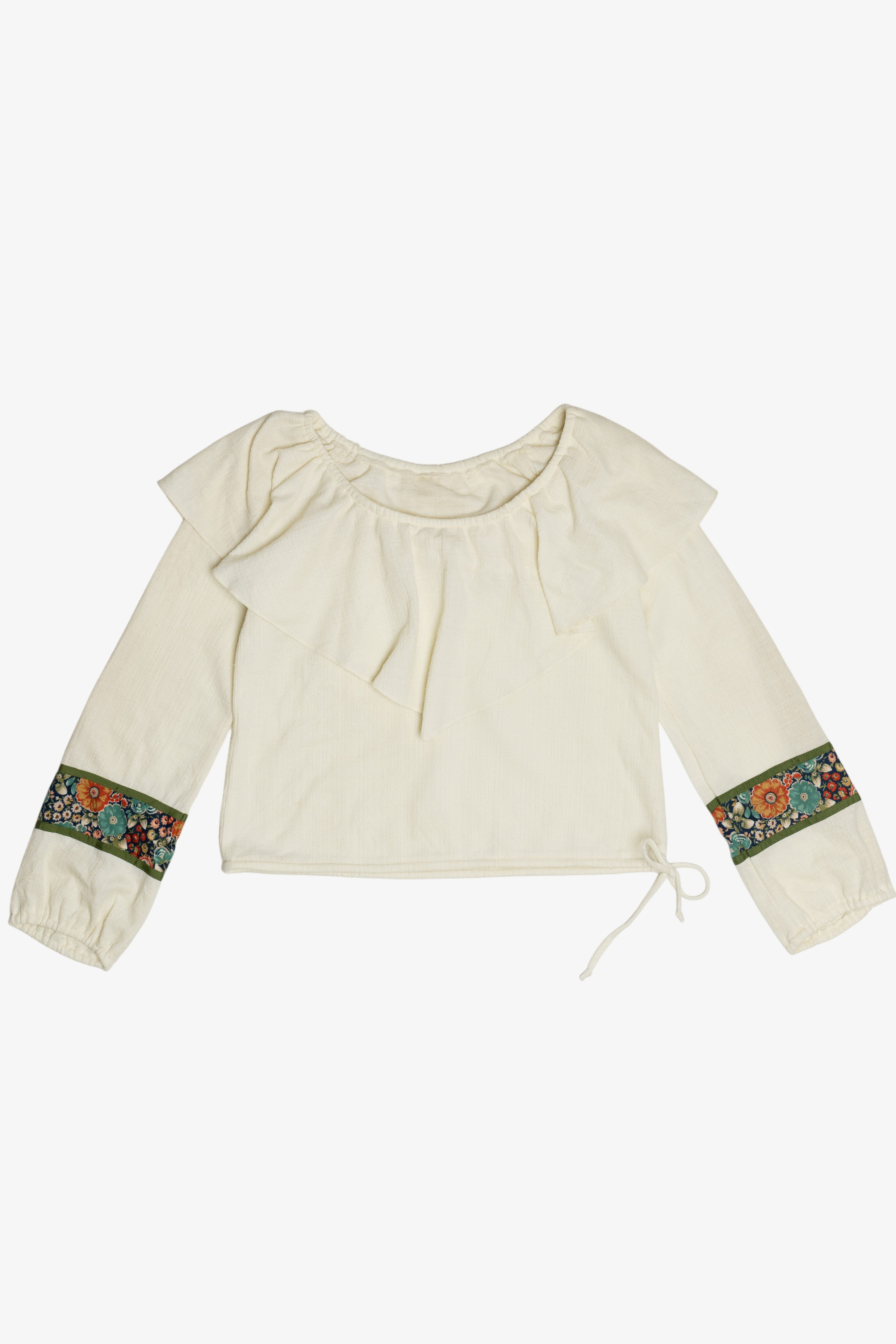 Vintage USA Union Made ILGWU Peasant Top (1970s)