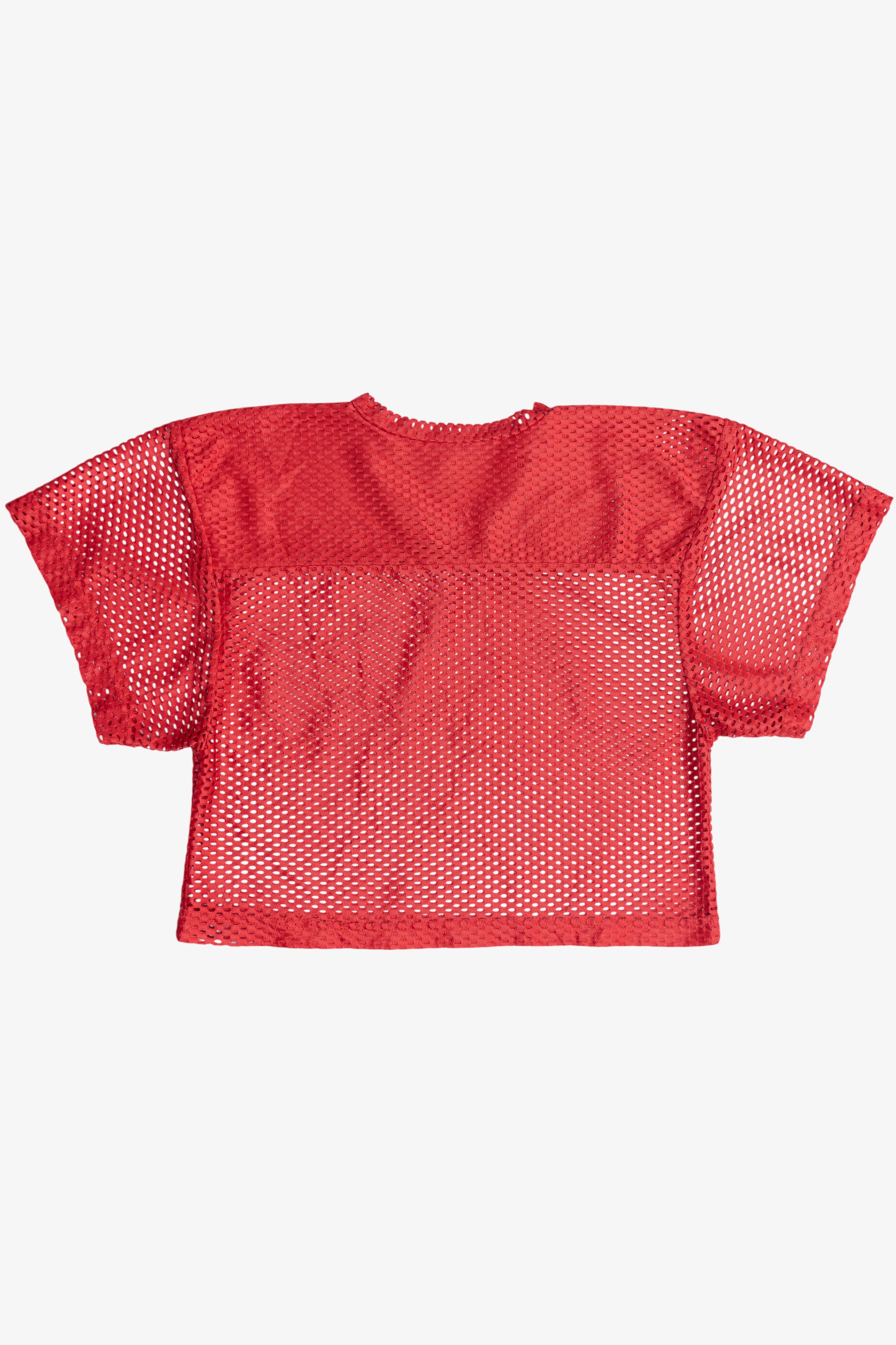 Sheer Sport Mesh Jersey Crop Top