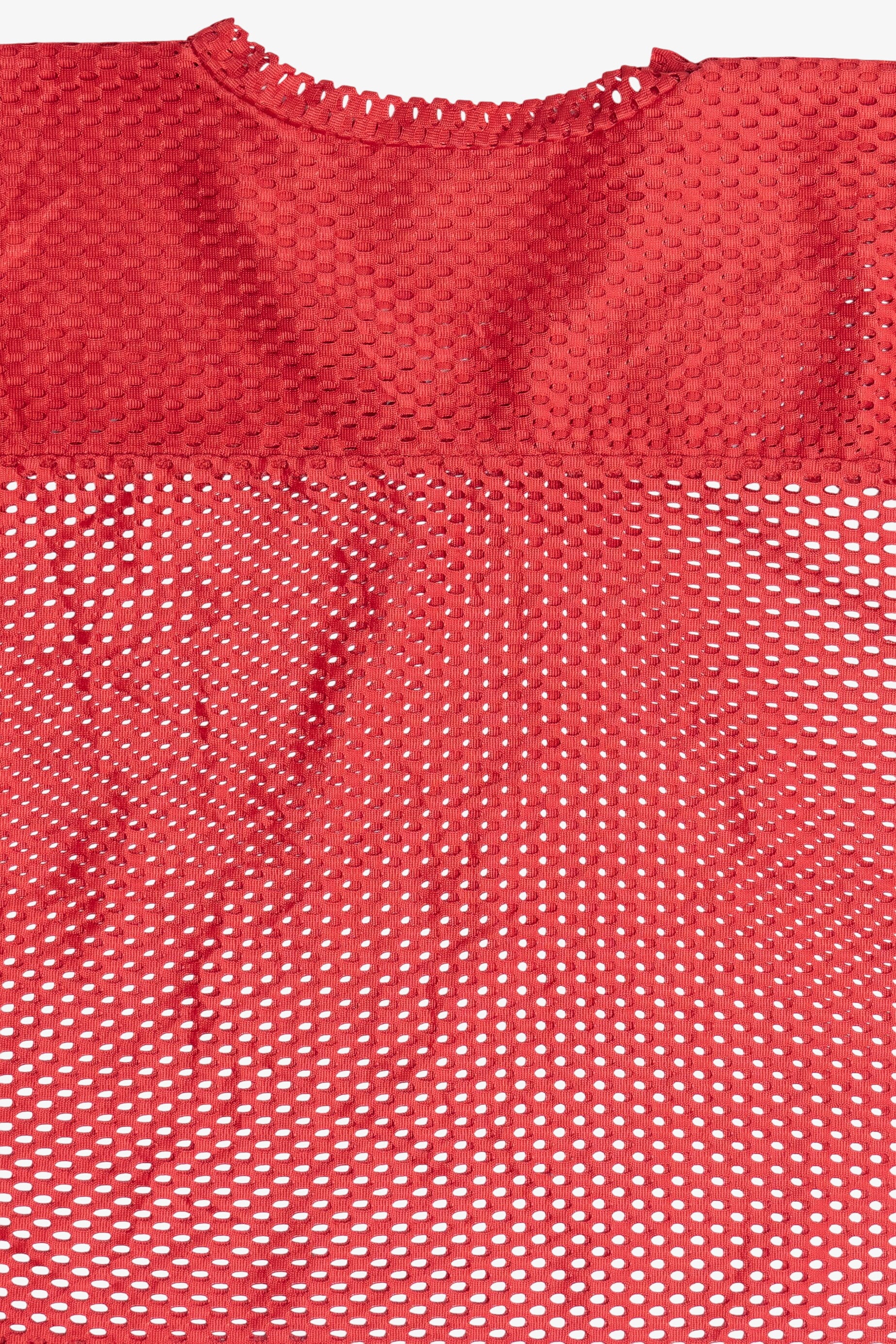 Sheer Sport Mesh Jersey Crop Top