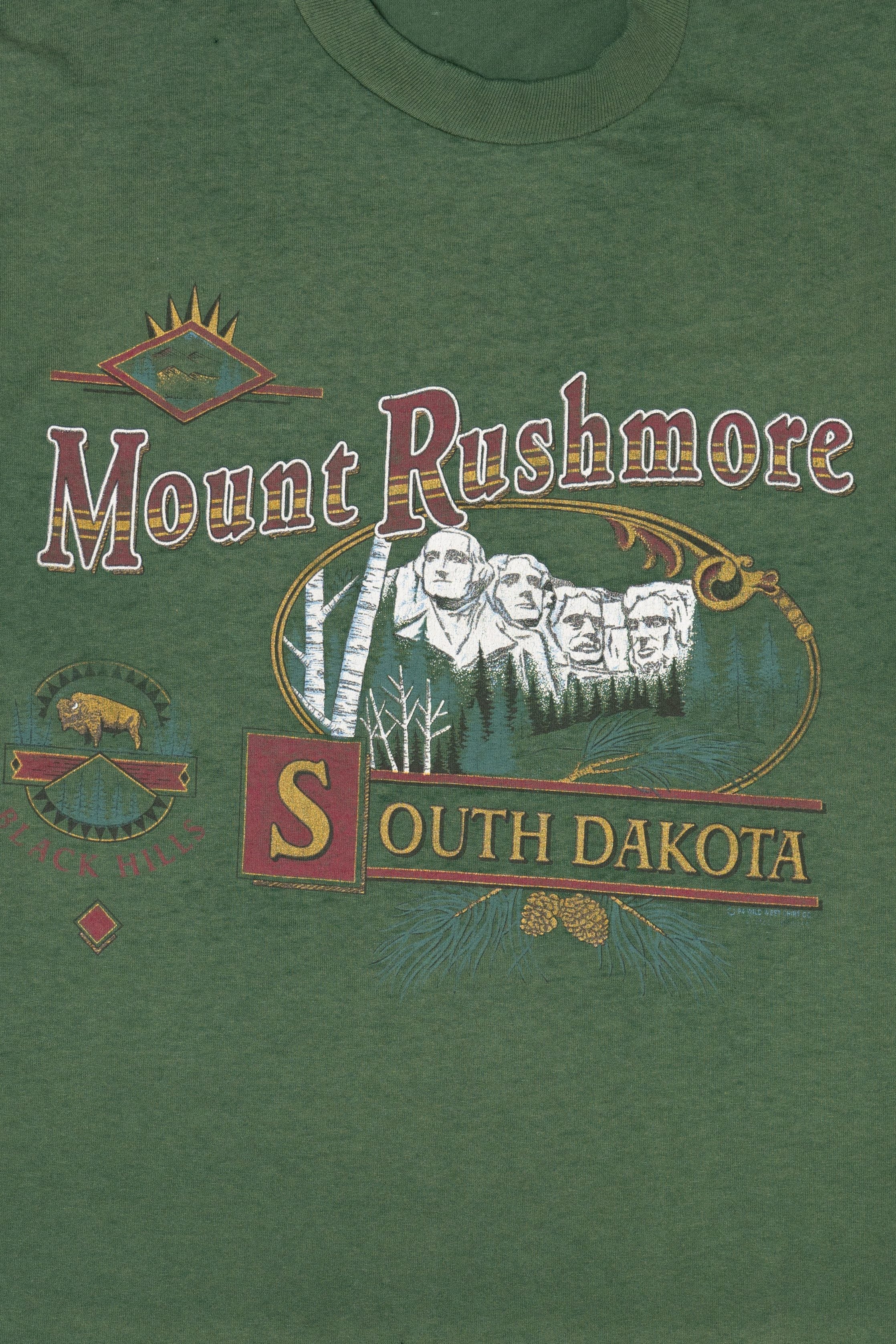 Vintage Mount Rushmore South Dakota Single Stitch T-Shirt (1990s)
