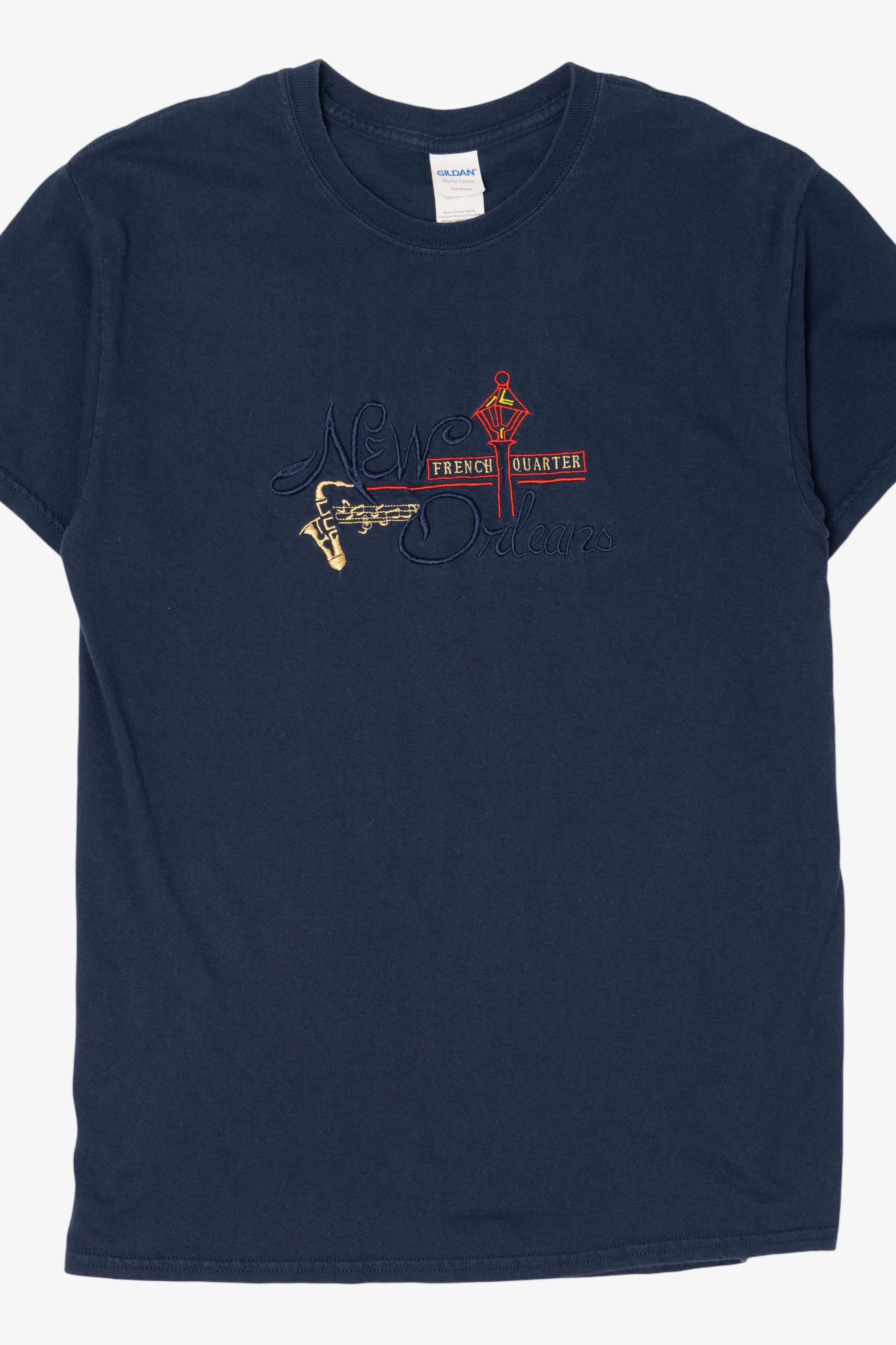 Navy Blue New Orleans French Quarter T-Shirt (2010s)
