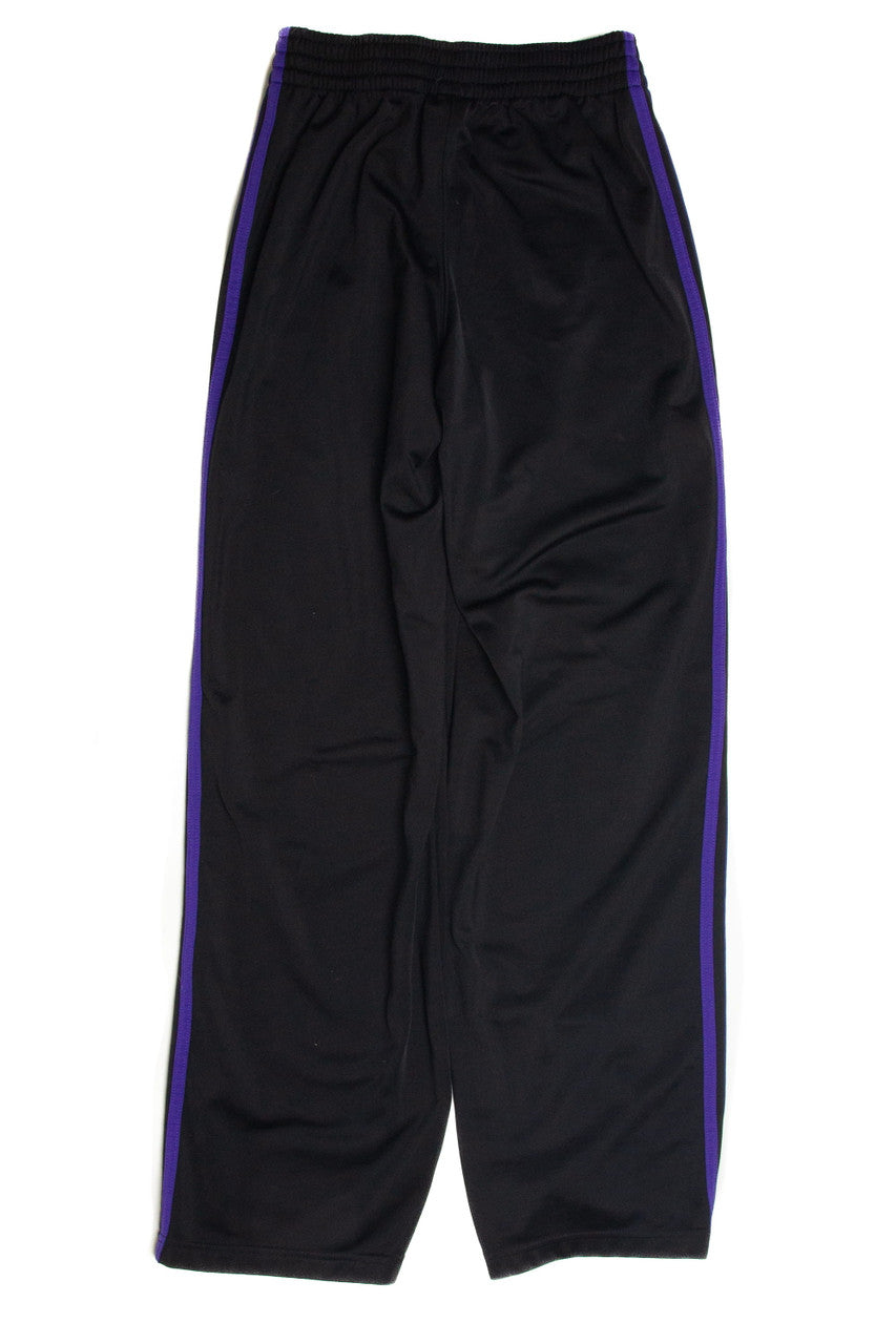 Vintage Black and Purple Adidas Track Pants 1241
