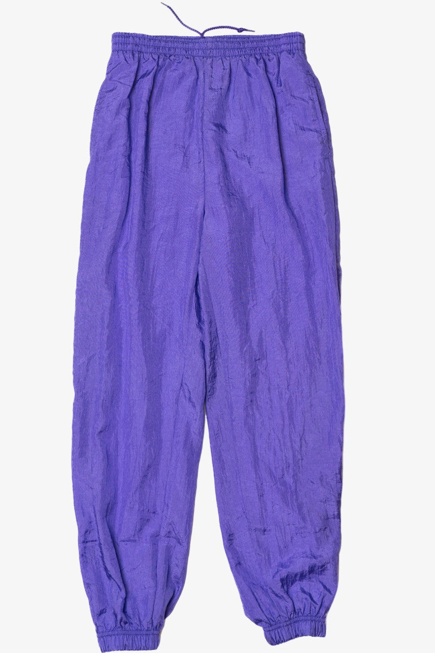 Vintage Light Purple Nylon Ankle Zip Track Pants