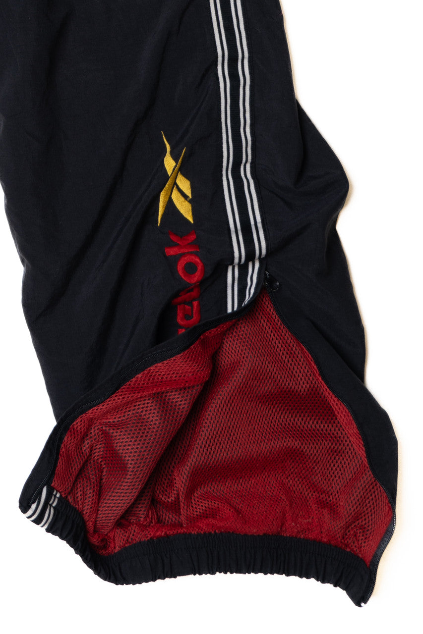 Vintage Reebok Embroidered Logo Mesh Lined Track Pants