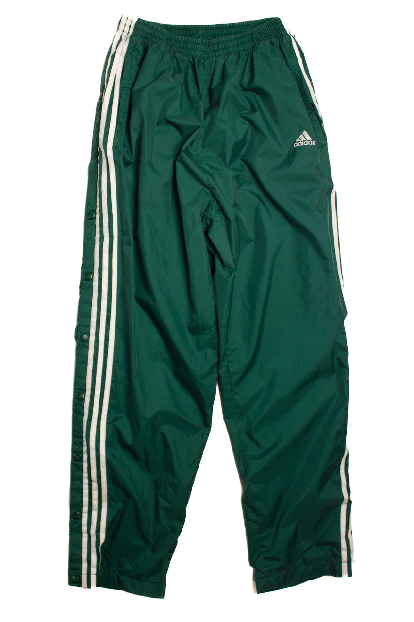 Vintage Green Adidas Tear Away Track Pants (2000s)