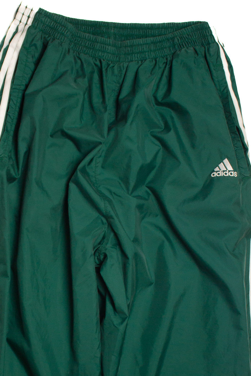Vintage Green Adidas Tear Away Track Pants (2000s)