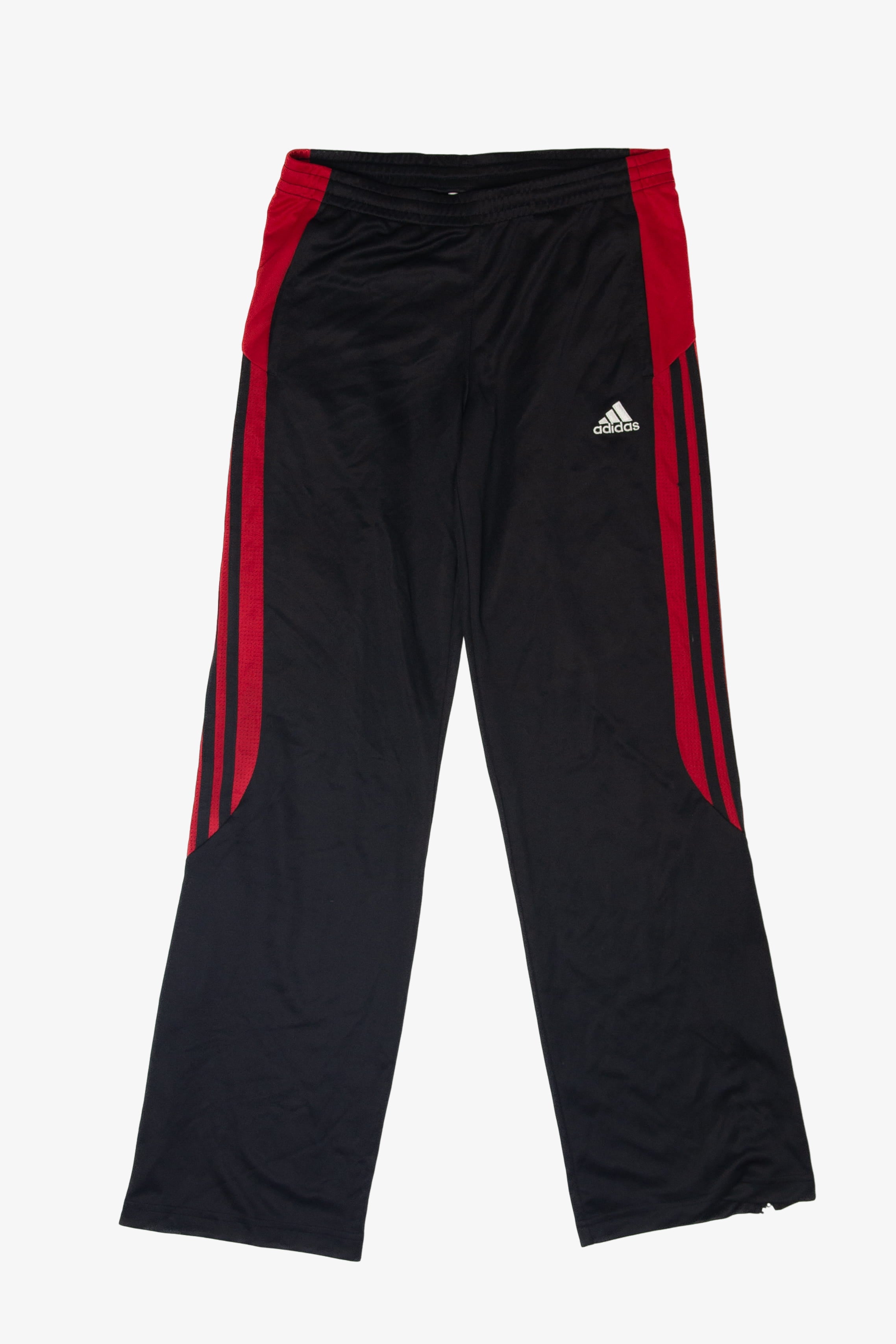 Recycled Adidas Black And Red Track Pants (2010s)