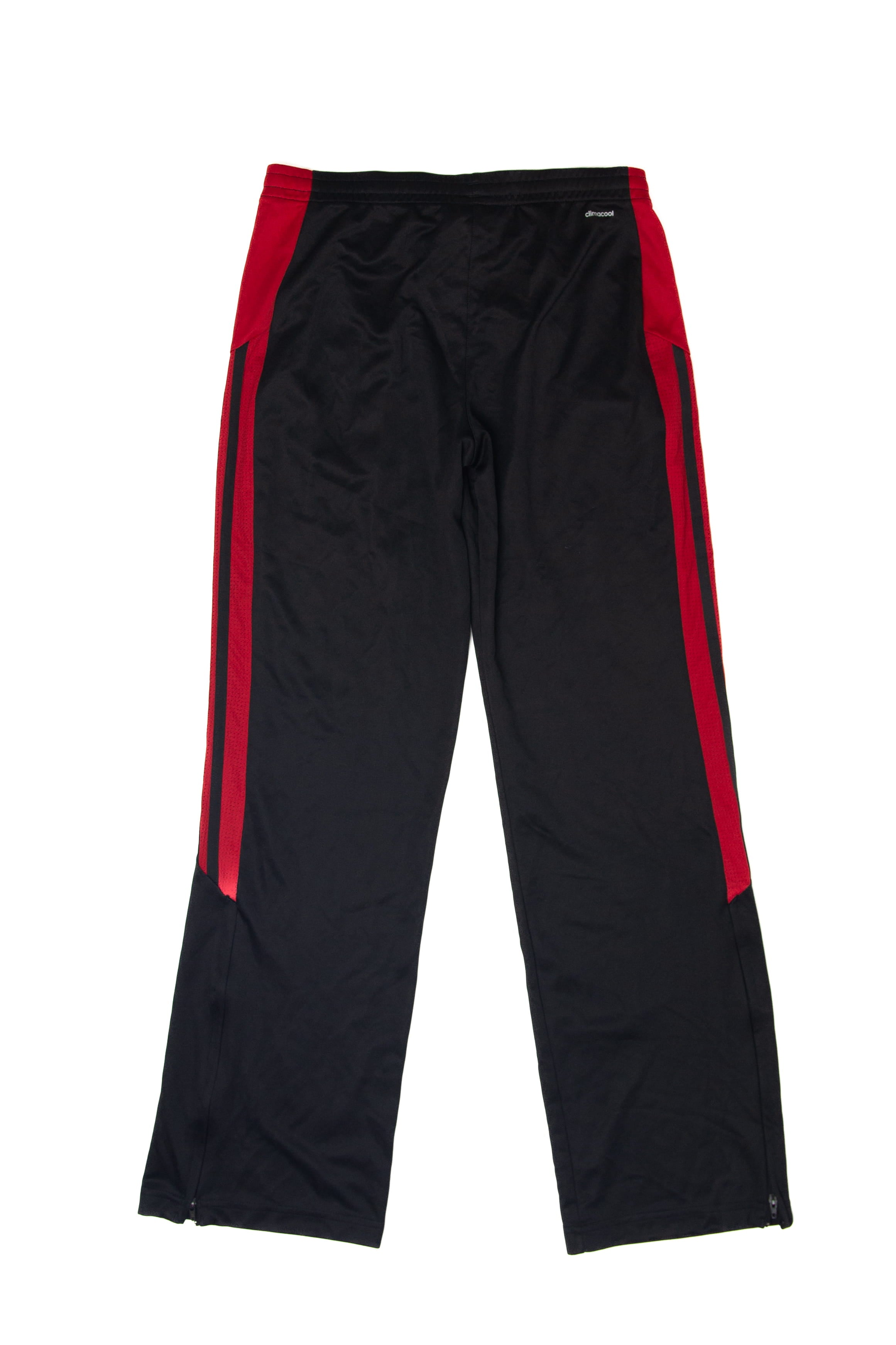 Recycled Adidas Black And Red Track Pants (2010s)
