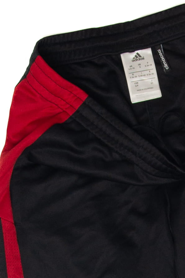 Recycled Adidas Black And Red Track Pants (2010s)