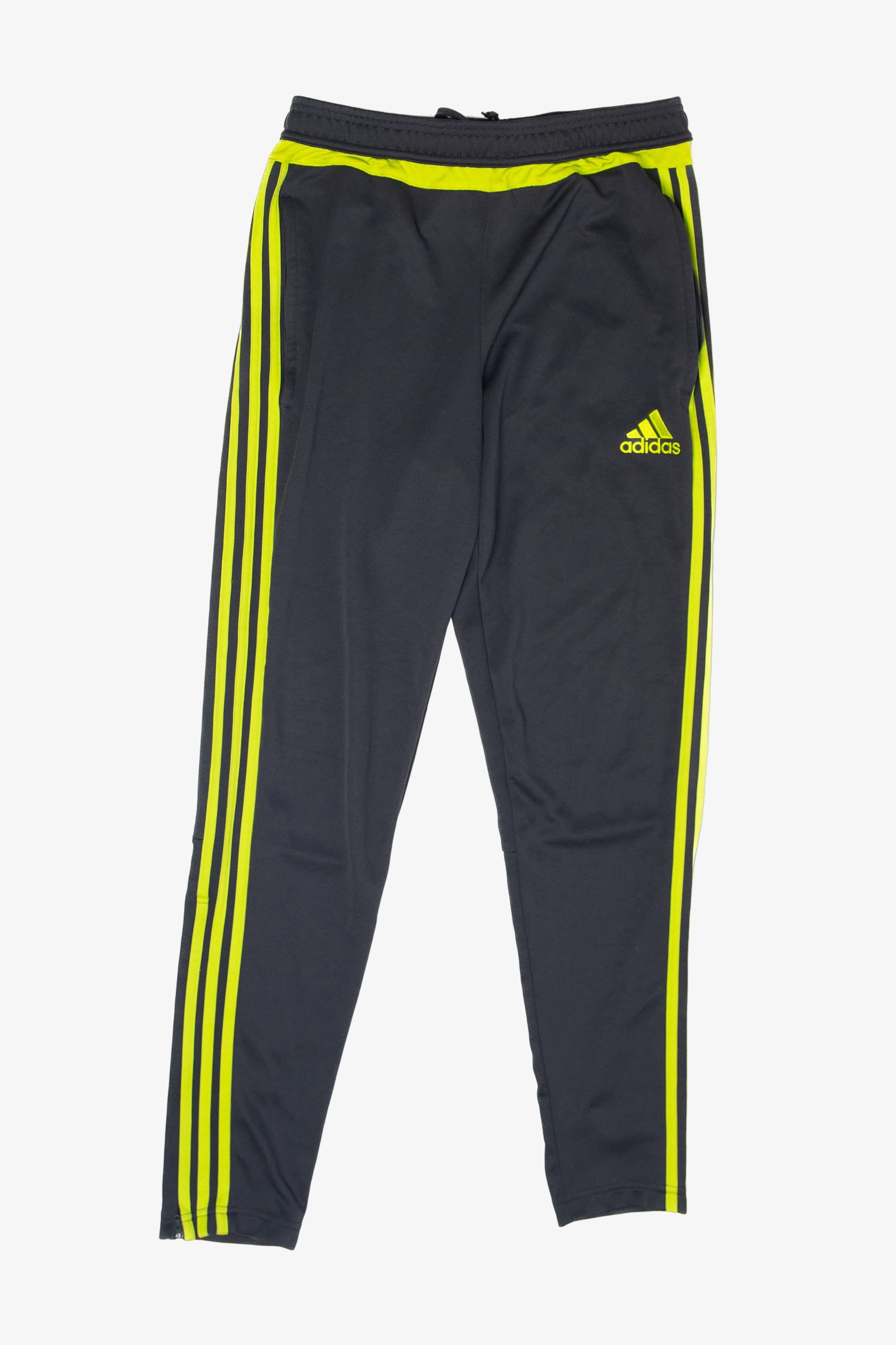 Recycled Yellow Striped Adidas Climacool Track Pants (2010s)