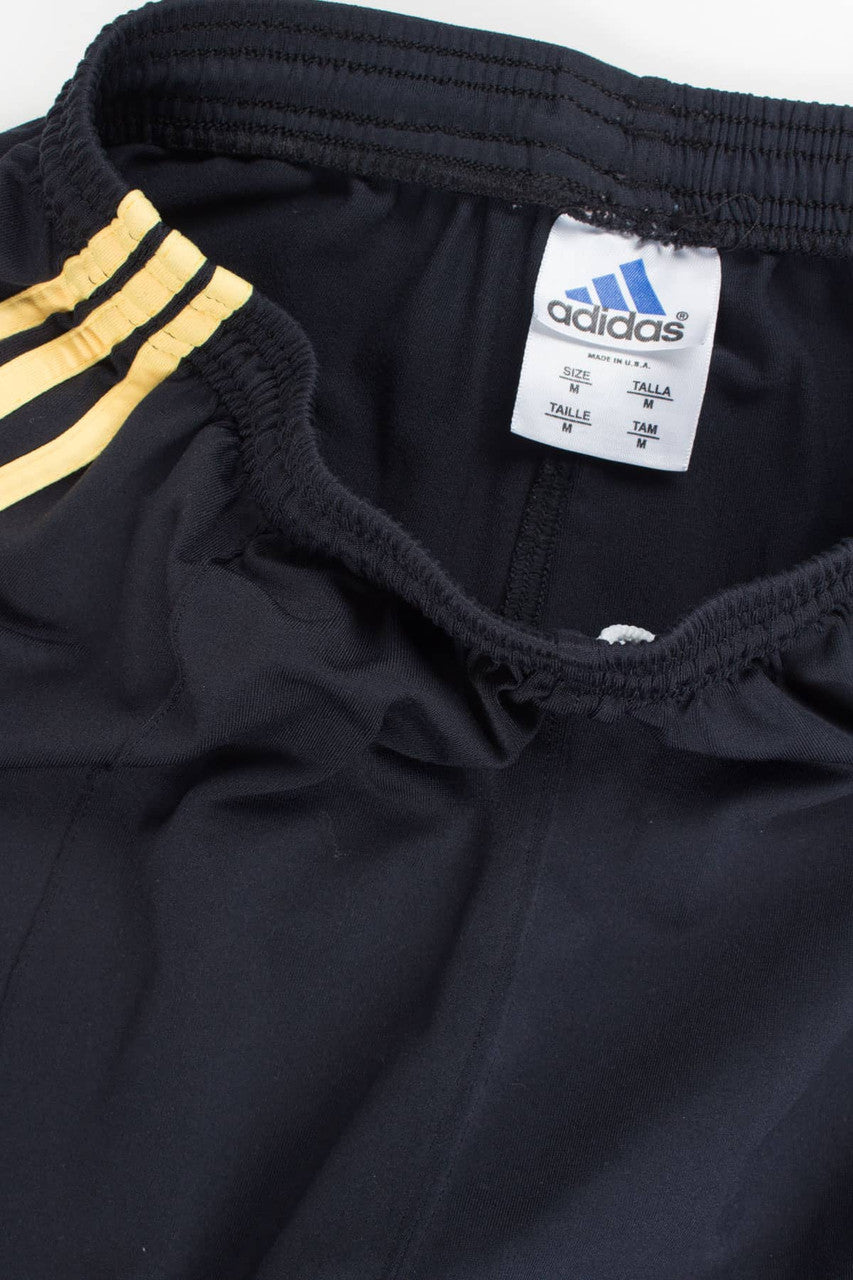 Adidas Yellow 3 Stripe Track Pants (sz. M)