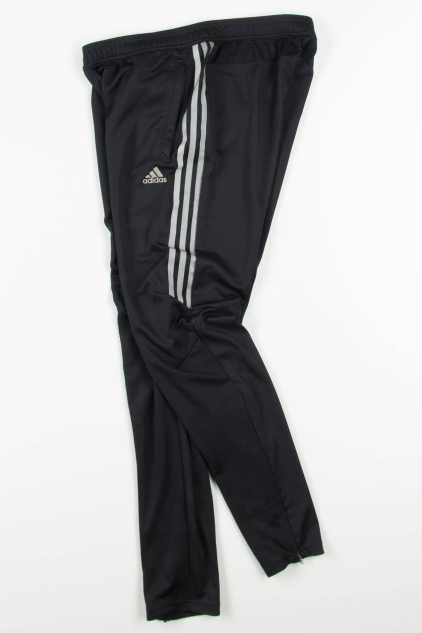 Reflective Stripes Adidas Soccer Track Pants (sz. L)