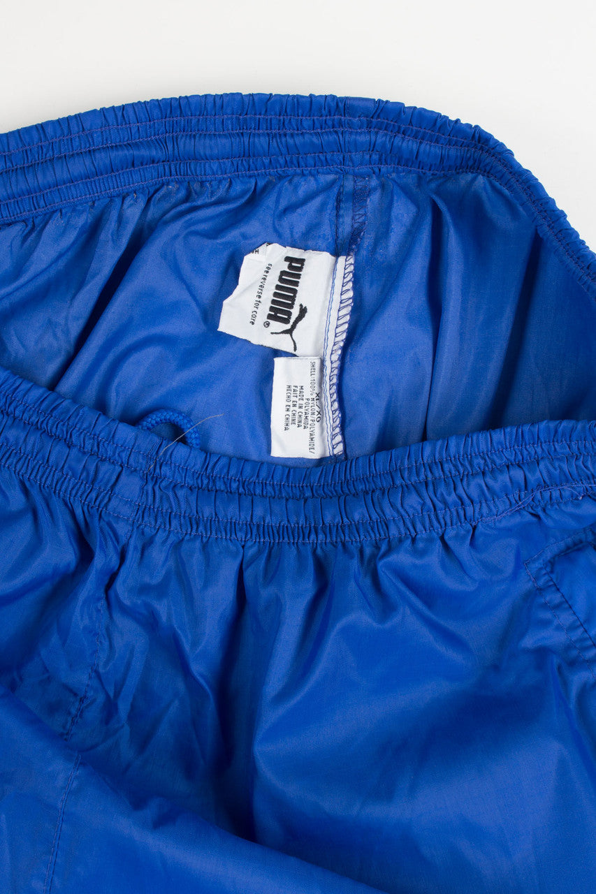 Vintage Blue Puma Windbreaker Pants (sz. XL)