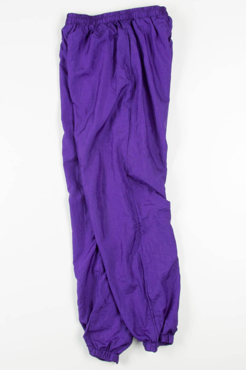 Vintage Purple Windbreaker Pants (sz. L) (1990s)