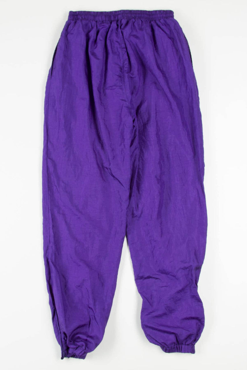 Vintage Purple Windbreaker Pants (sz. L) (1990s)