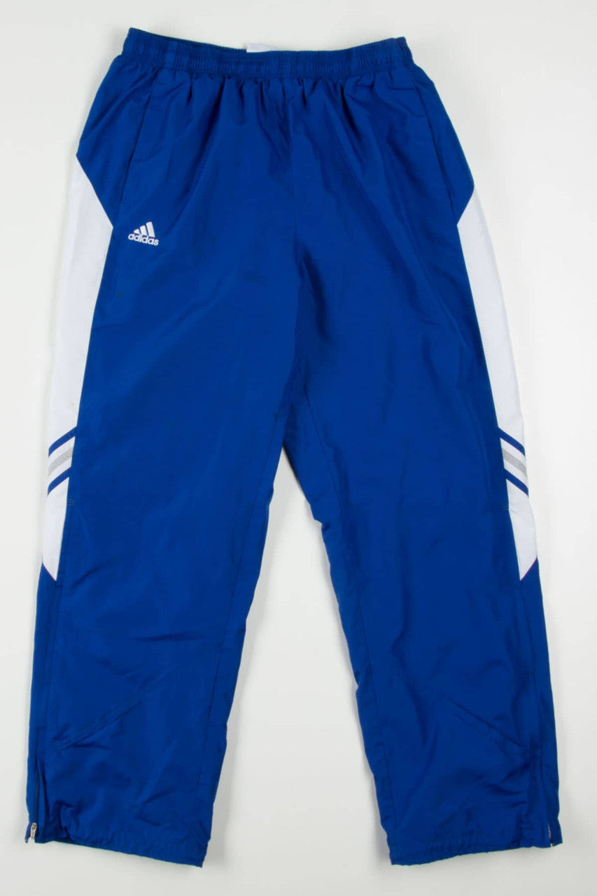 Adidas Blue 3 Stripes Track Pants (sz. L)