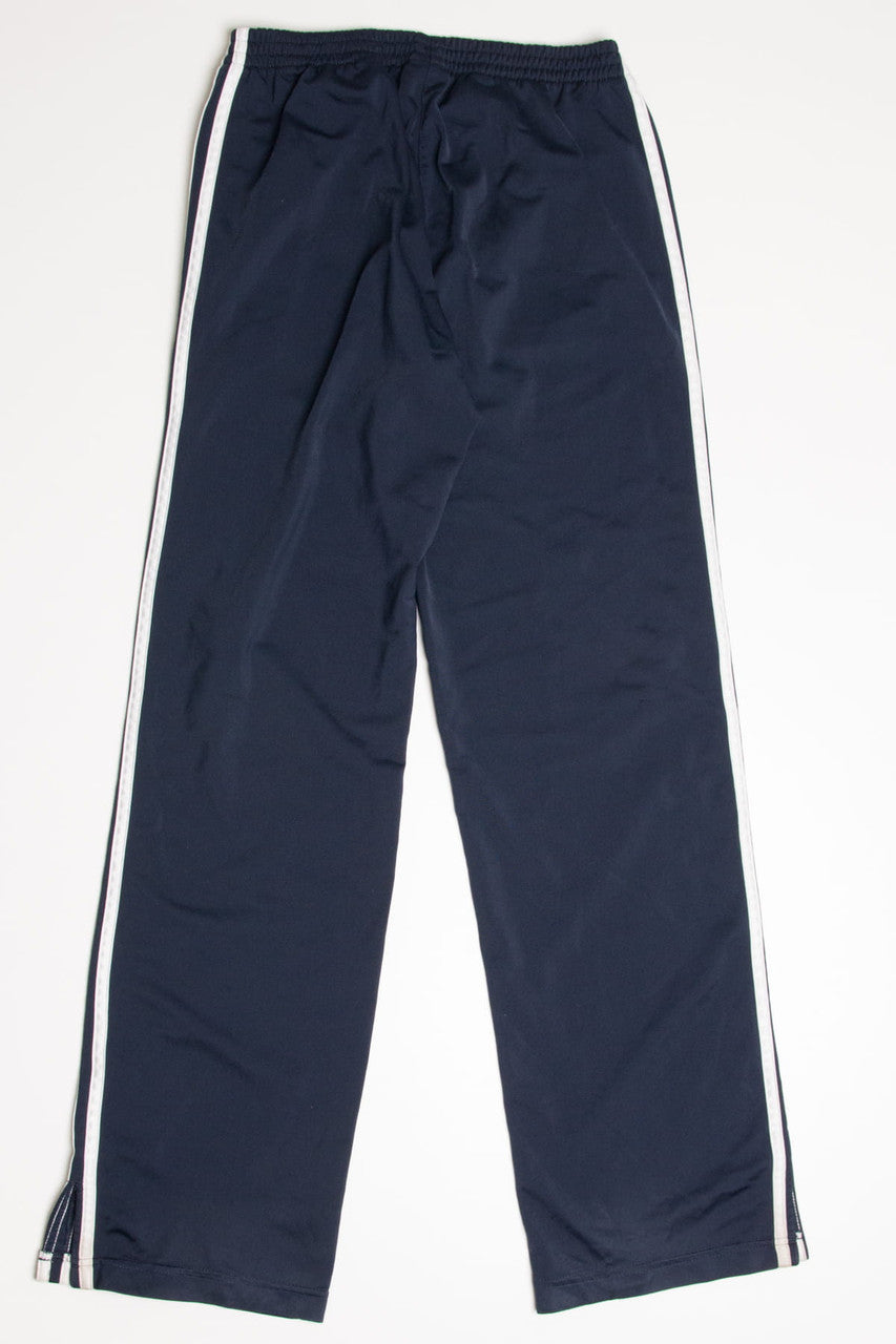 Navy 3 Striped Adidas Track Pants (sz. S)