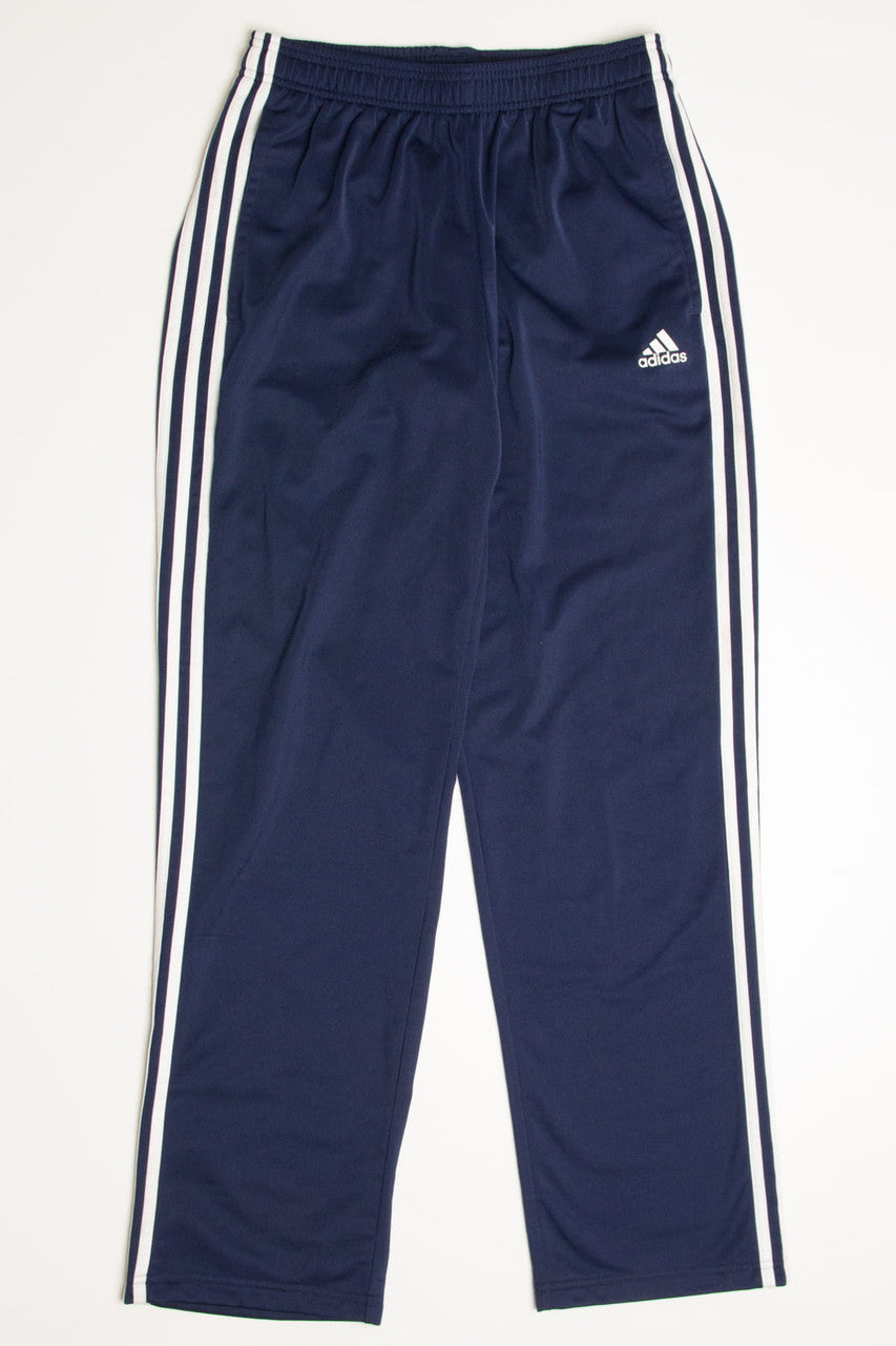 Navy Striped Adidas Track Pants (sz. M)