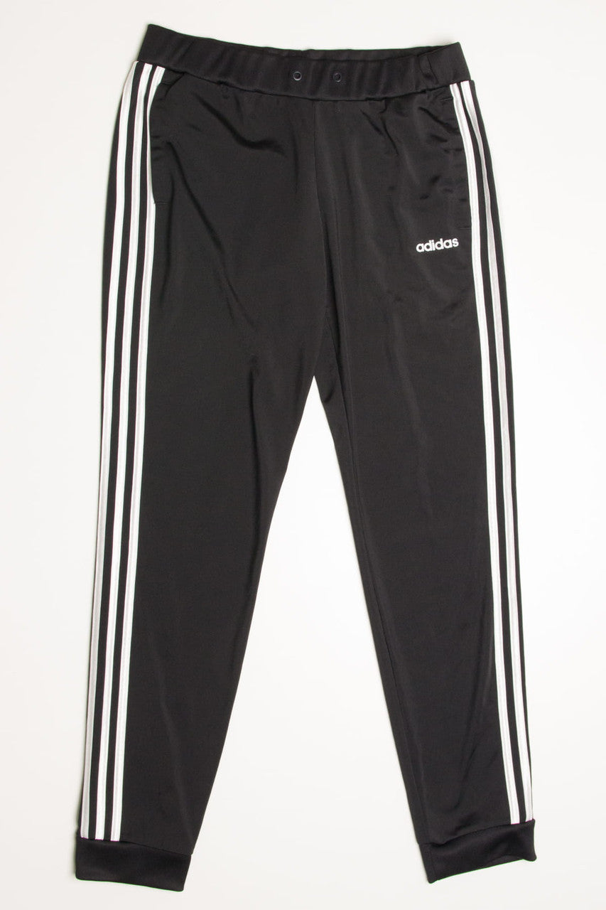 Black 3 Striped Adidas Joggers (sz. M)
